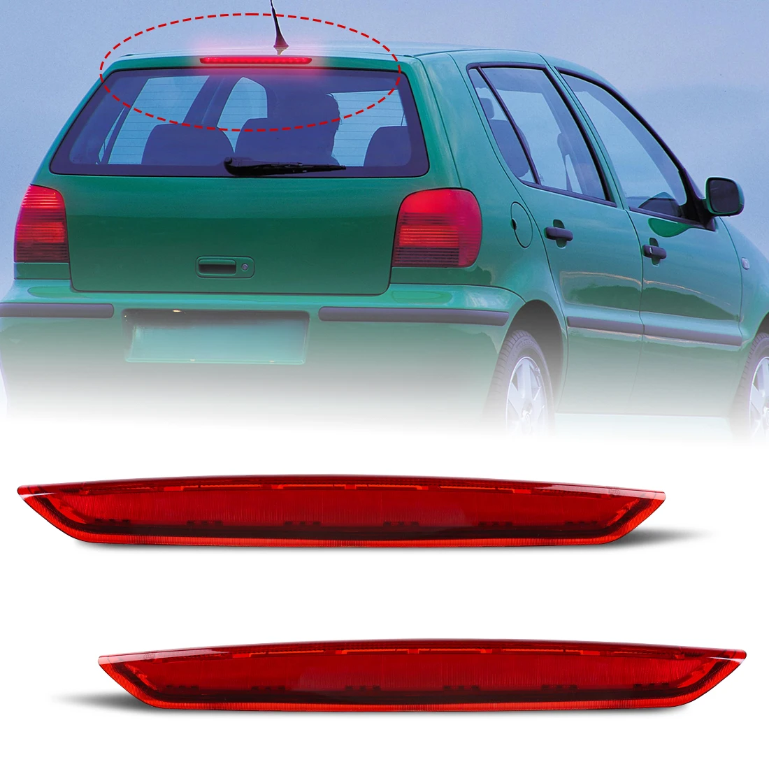 Car Third Brake Lamp High-Mount Stop Light For VW Polo 9N 2002 2003 2004 2005 2006 2007 2008 2009 2010 6Q6945097 High BrakeLight
Car Third Brake Lamp High-Mount Stop Light For VW Polo 9N 2002 2003 2004 2005 2006 2007 2008 2009 2010 6Q6945097 High BrakeLight