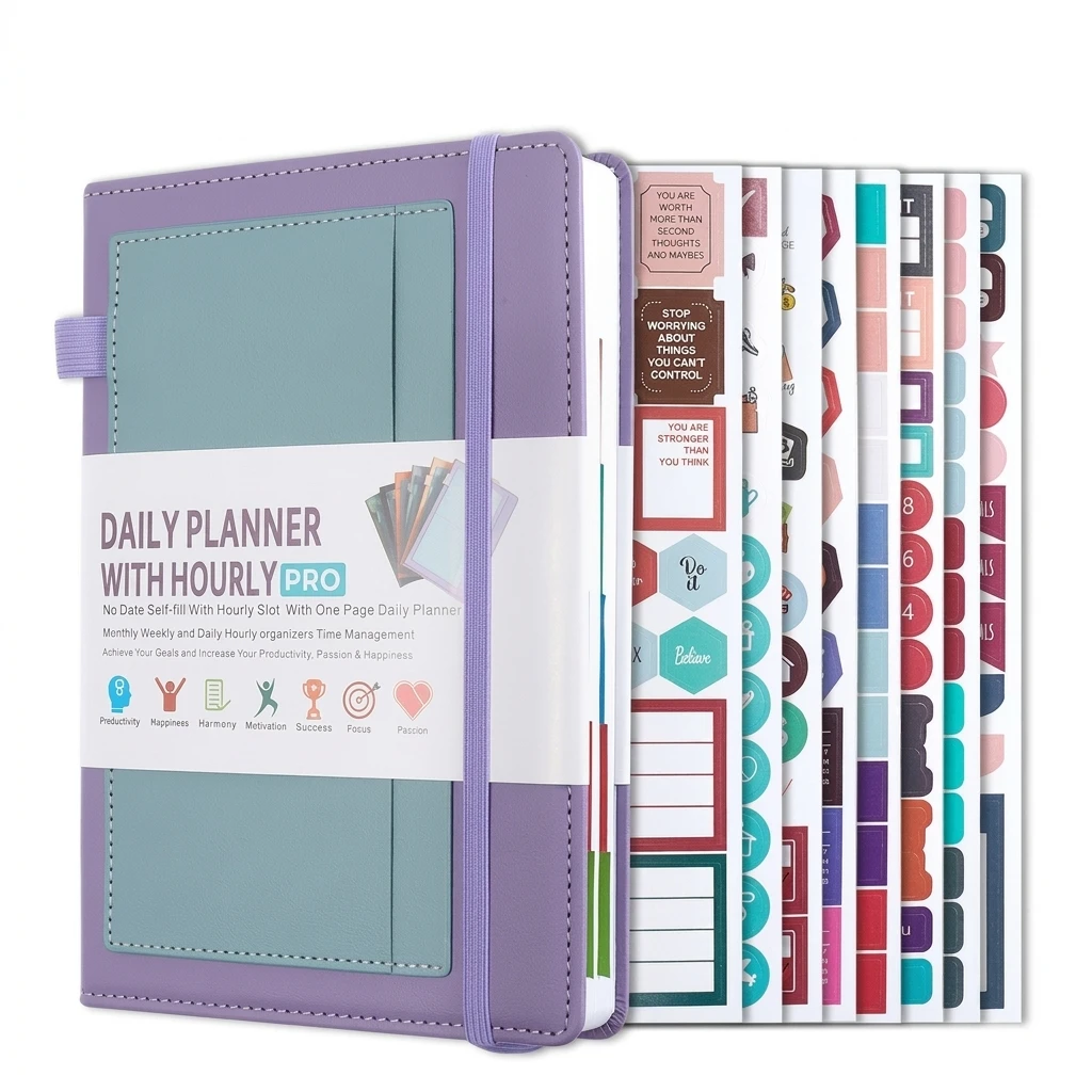Undated Daily Planner Notebook With Elastic Strap Self Fill Pages, One Page Per Day Productivity Journal For Office Students
Undated Daily Planner Notebook With Elastic Strap Self Fill Pages, One Page Per Day Productivity Journal For Office Students