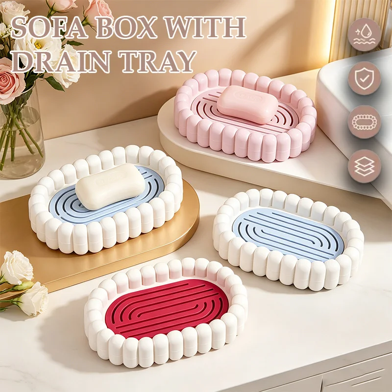 1PC Luxury Double Layer Drainage Soap Dish Bathroom Kitchen Countertop Soap Holder Household Dorm Portable Soap Storage Tray
1PC Luxury Double Layer Drainage Soap Dish Bathroom Kitchen Countertop Soap Holder Household Dorm Portable Soap Storage Tray