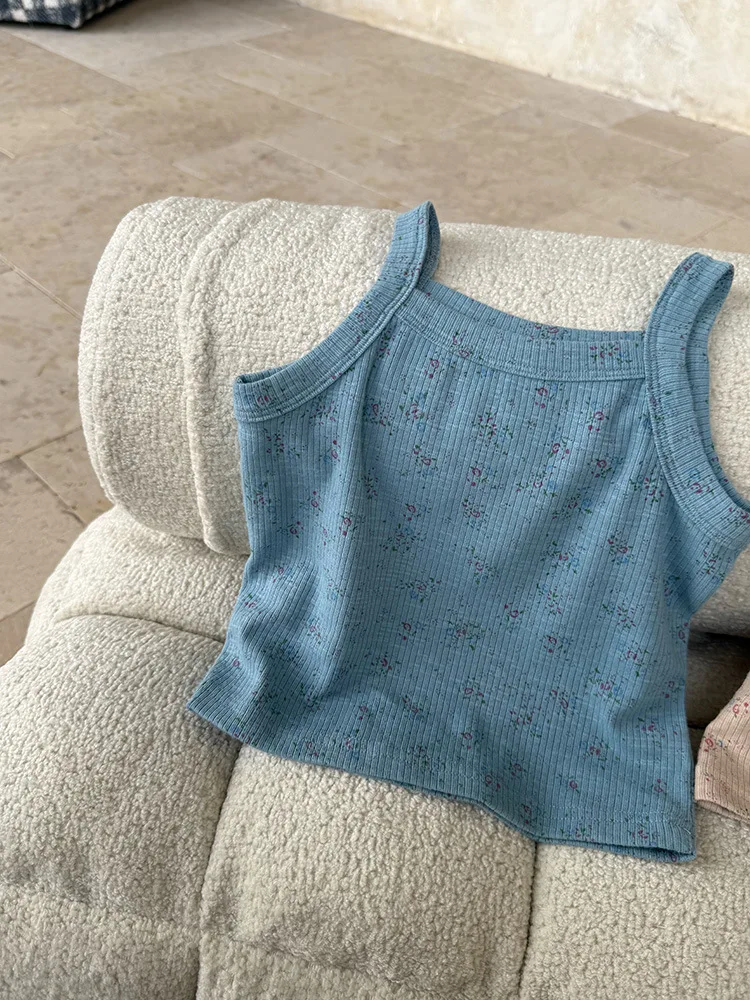 Girls Cute Floral Sling Vest 2-10 Years Summer Children Sleeveless T Shirts Thin Cotton Kids Girls Breathable Tops Baby Clothes
Girls Cute Floral Sling Vest 2-10 Years Summer Children Sleeveless T Shirts Thin Cotton Kids Girls Breathable Tops Baby Clothes