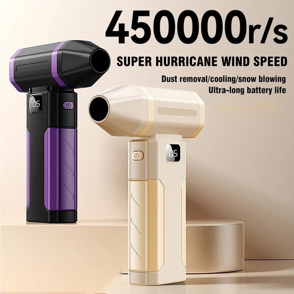 450000RPM 6 Gears Powerful Air Blower Mini Turbo Jet Fan High Speed Brushless Motor Handheld Duct Fan For PC Cleaning Tool
450000RPM 6 Gears Powerful Air Blower Mini Turbo Jet Fan High Speed Brushless Motor Handheld Duct Fan For PC Cleaning Tool