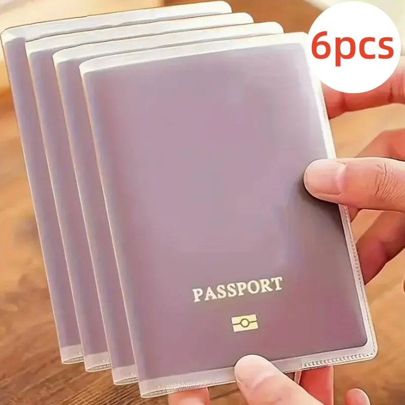 6pcs Travel Waterproof Dirt Passport Holder Cover Wallet Transparent PVC ID Card Holders Business Credit Card Holder Case Pouch
6pcs Travel Waterproof Dirt Passport Holder Cover Wallet Transparent PVC ID Card Holders Business Credit Card Holder Case Pouch