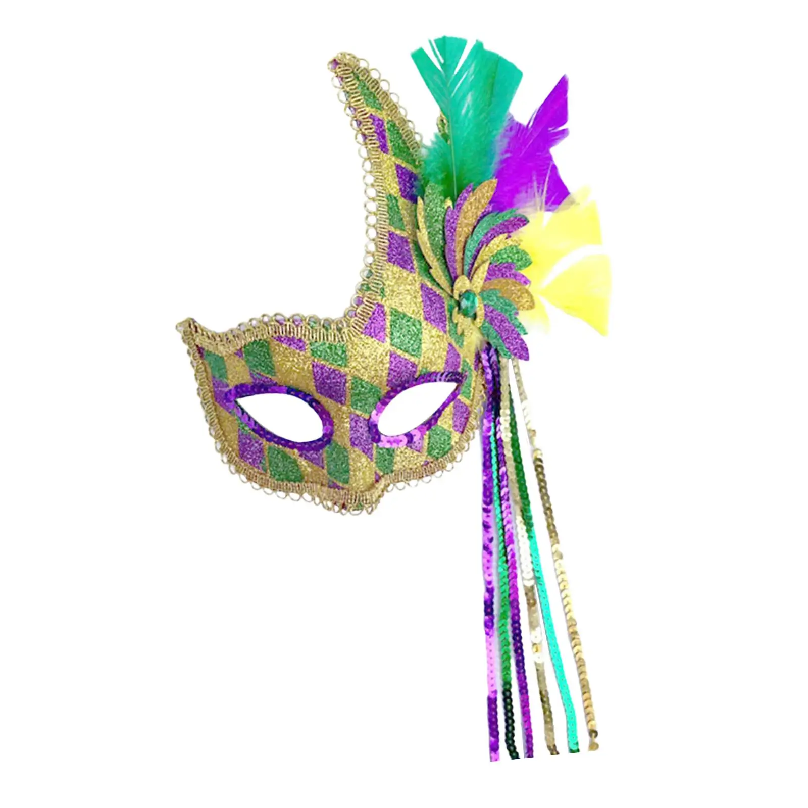 Half Face Mask Costume Halloween Carnival Mardi Gras Masquerade Feather Mask
Half Face Mask Costume Halloween Carnival Mardi Gras Masquerade Feather Mask