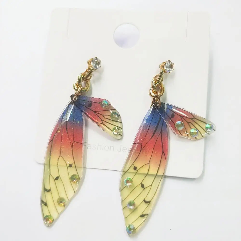1 Pair Butterfly Wing Drop Earrings Japanese Anime Demon Kochou Shinobu Cosplay Colorful Resin Insect Wings Alloy Earrings Props
1 Pair Butterfly Wing Drop Earrings Japanese Anime Demon Kochou Shinobu Cosplay Colorful Resin Insect Wings Alloy Earrings Props