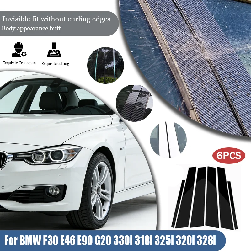 For BMW F30 E46 E90 G20 330i 318i 325i 320i 328i Car Window B-Pillar Trim Sticker Covers Door Pillars Post Wrap Film Accessori
For BMW F30 E46 E90 G20 330i 318i 325i 320i 328i Car Window B-Pillar Trim Sticker Covers Door Pillars Post Wrap Film Accessori
