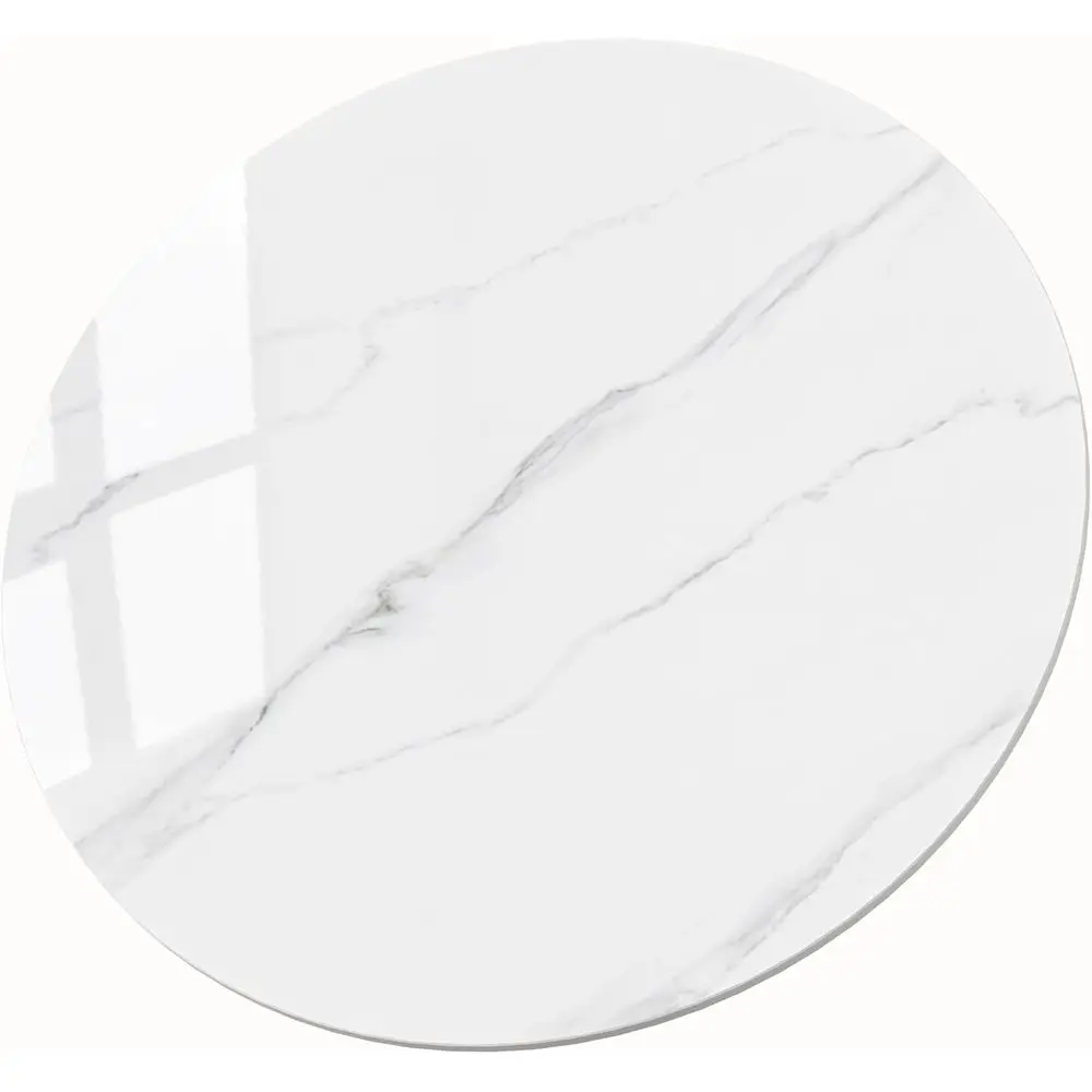 White 43.3 Round Sintered Stone Table Top - Heat and Scratch Resistant, Suitable for Indoor and Outdoor Use, Durable for Dining
White 43.3 Round Sintered Stone Table Top - Heat and Scratch Resistant, Suitable for Indoor and Outdoor Use, Durable for Dining