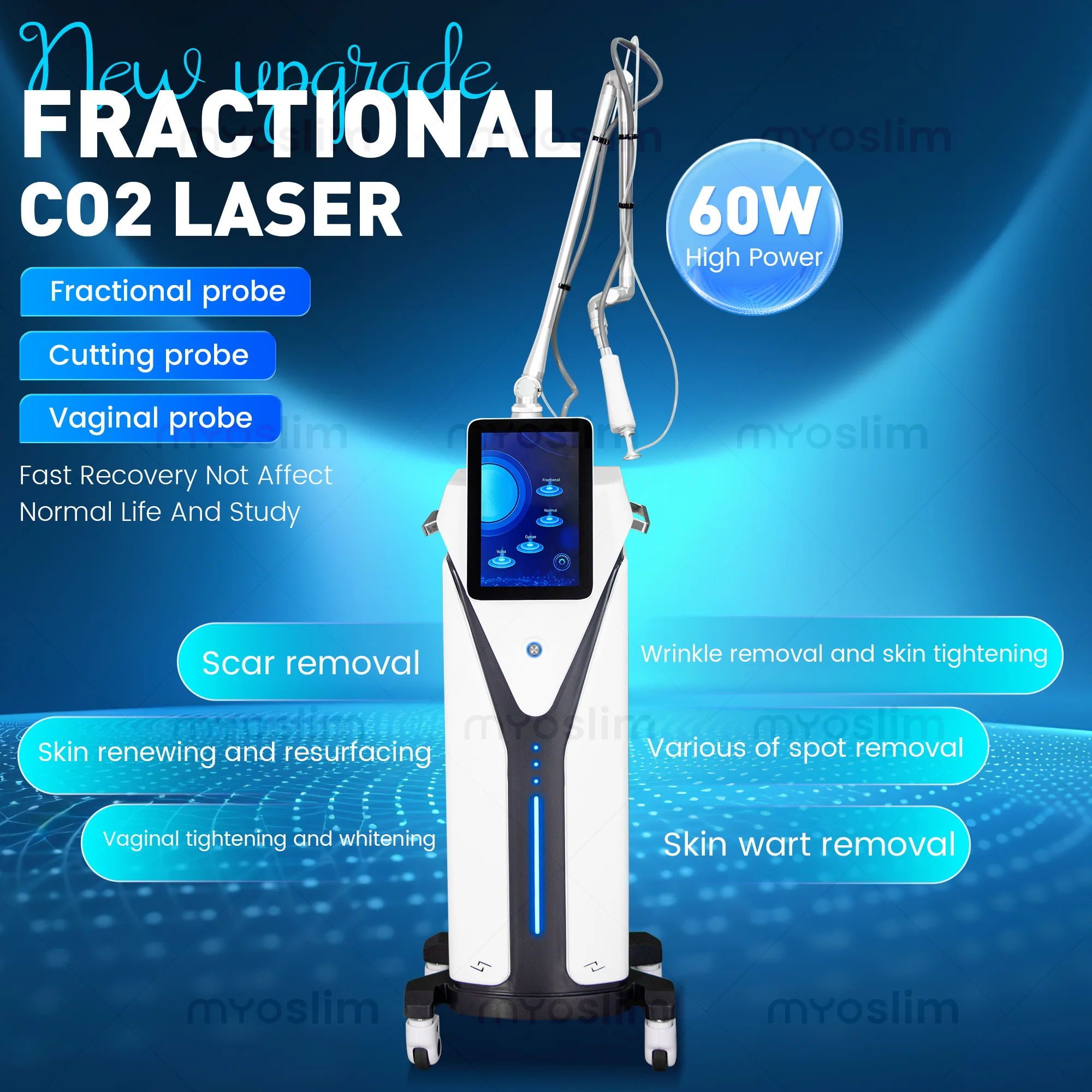 Portable CO2 Fraction Radiofrequency Skin Repair Instrument Lift And Tighten The Skin To Remove Pigmentation
Portable CO2 Fraction Radiofrequency Skin Repair Instrument Lift And Tighten The Skin To Remove Pigmentation