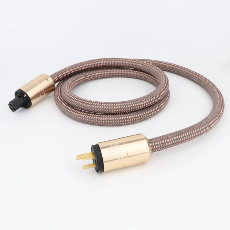 QINCROWN Audiophile OFC Power Cable With Pure Copper Plated Gold Aluminium alloy Shell AC US EU IEC plug
QINCROWN Audiophile OFC Power Cable With Pure Copper Plated Gold Aluminium alloy Shell AC US EU IEC plug