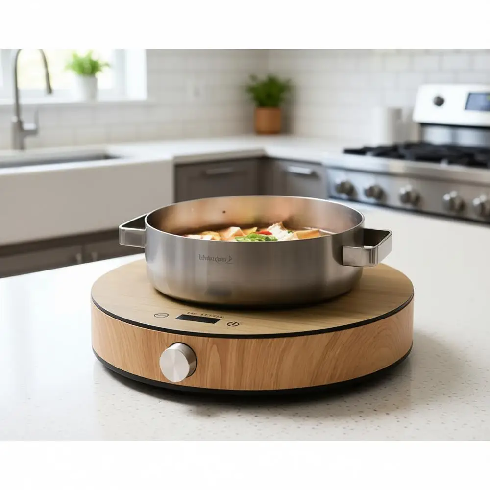 Индукционная варочная панель мощностью 1800 Вт с 3-часовым таймером
Индукционная варочная панель мощностью 1800 Вт с 3-часовым таймером