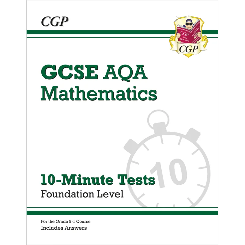 GCSE Maths AQA 10Minute Tests Foundation Includes Answers CGP Books Coordination Group Publications 9781789081343 Book
GCSE Maths AQA 10Minute Tests Foundation Includes Answers CGP Books Coordination Group Publications 9781789081343 Book