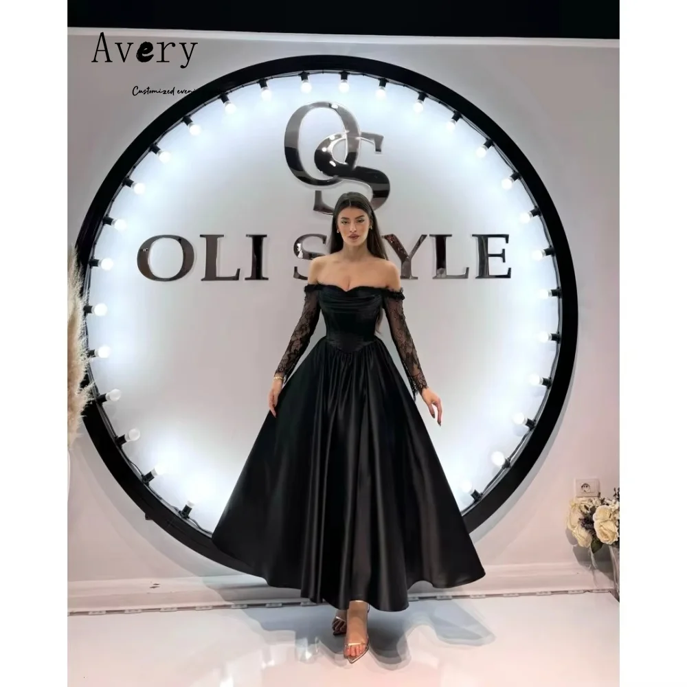 Avery Custom Black Lace A-line Off-shoulder Elegant Evening Dresses for Woman Luxury Evening Dresses 2025 Luxury Party Dress
Avery Custom Black Lace A-line Off-shoulder Elegant Evening Dresses for Woman Luxury Evening Dresses 2025 Luxury Party Dress