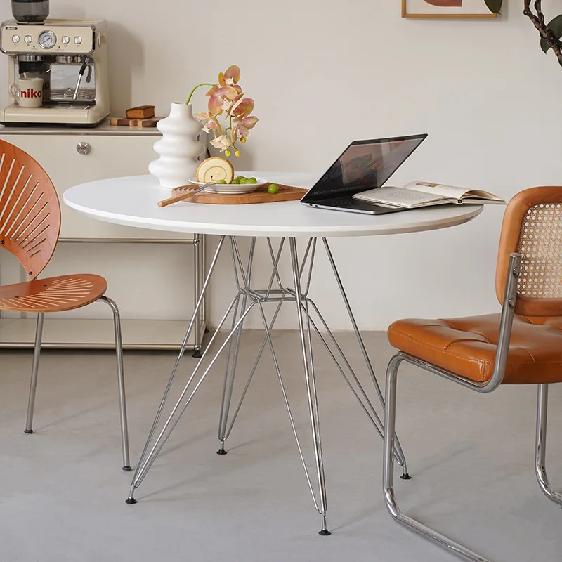 Nordic white Eames round table household small apartment slate dining table ins Internet celebrity designer conference table
Nordic white Eames round table household small apartment slate dining table ins Internet celebrity designer conference table