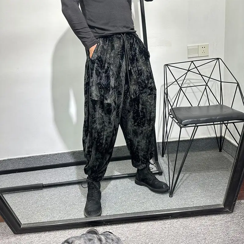 Fashionable Dark Style Velvet Retro Loose Draping Pants Men's Trendy Distressed Corduroy Ankle Banded
Fashionable Dark Style Velvet Retro Loose Draping Pants Men's Trendy Distressed Corduroy Ankle Banded
