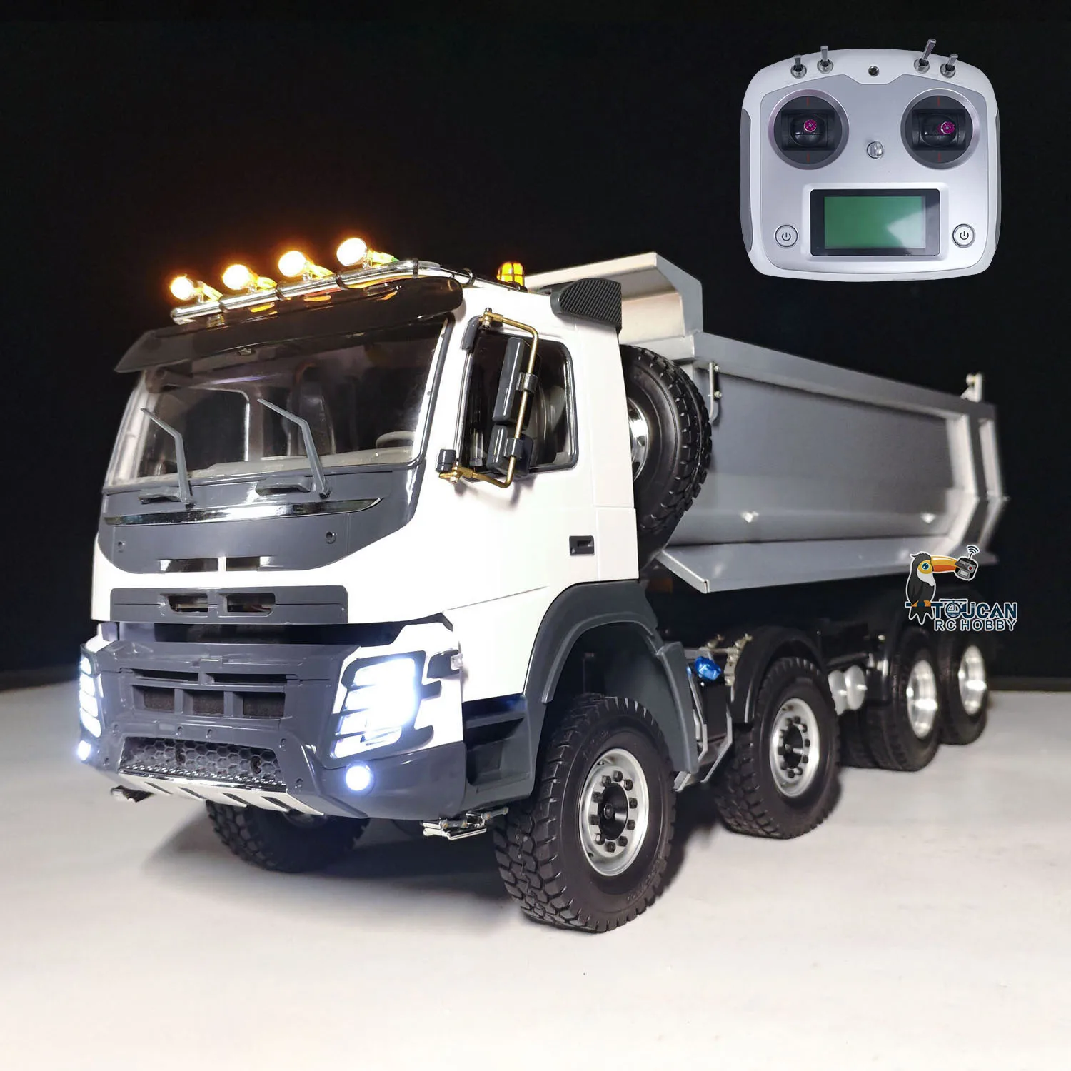 8*8 JDM 65D RC Hydraulic Dump Truck 1/14 Scale Remote Control Metal Dumper Model 2Speed Differential Lock Axle Toy TH18485
8*8 JDM 65D RC Hydraulic Dump Truck 1/14 Scale Remote Control Metal Dumper Model 2Speed Differential Lock Axle Toy TH18485