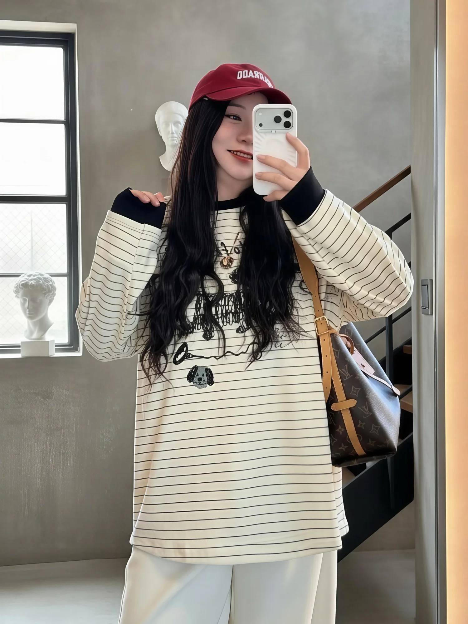 plus Size Women's Casual Striped Long Sleeve Base Layer Fashionable All-Match Thickened Spring New Korean Style Top
plus Size Women's Casual Striped Long Sleeve Base Layer Fashionable All-Match Thickened Spring New Korean Style Top