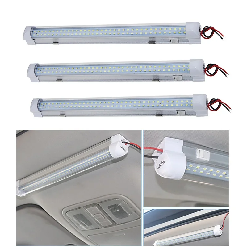 Car Reading Light Universal Interior 72 LED White Strip Lights Bar Lamp 12V-80V Van Truck Caravan RV Recreational Vehicle
Car Reading Light Universal Interior 72 LED White Strip Lights Bar Lamp 12V-80V Van Truck Caravan RV Recreational Vehicle