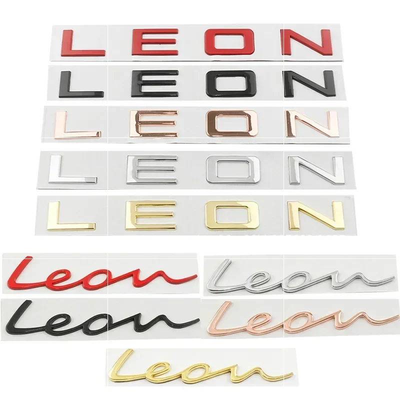 Car 3D Trunk Words Letters Logo Decals Emblem Badge Sticker For Seat Leon MK1 MK2 MK3 MK4 MK5 MK6 FR Styling Accessories
Car 3D Trunk Words Letters Logo Decals Emblem Badge Sticker For Seat Leon MK1 MK2 MK3 MK4 MK5 MK6 FR Styling Accessories