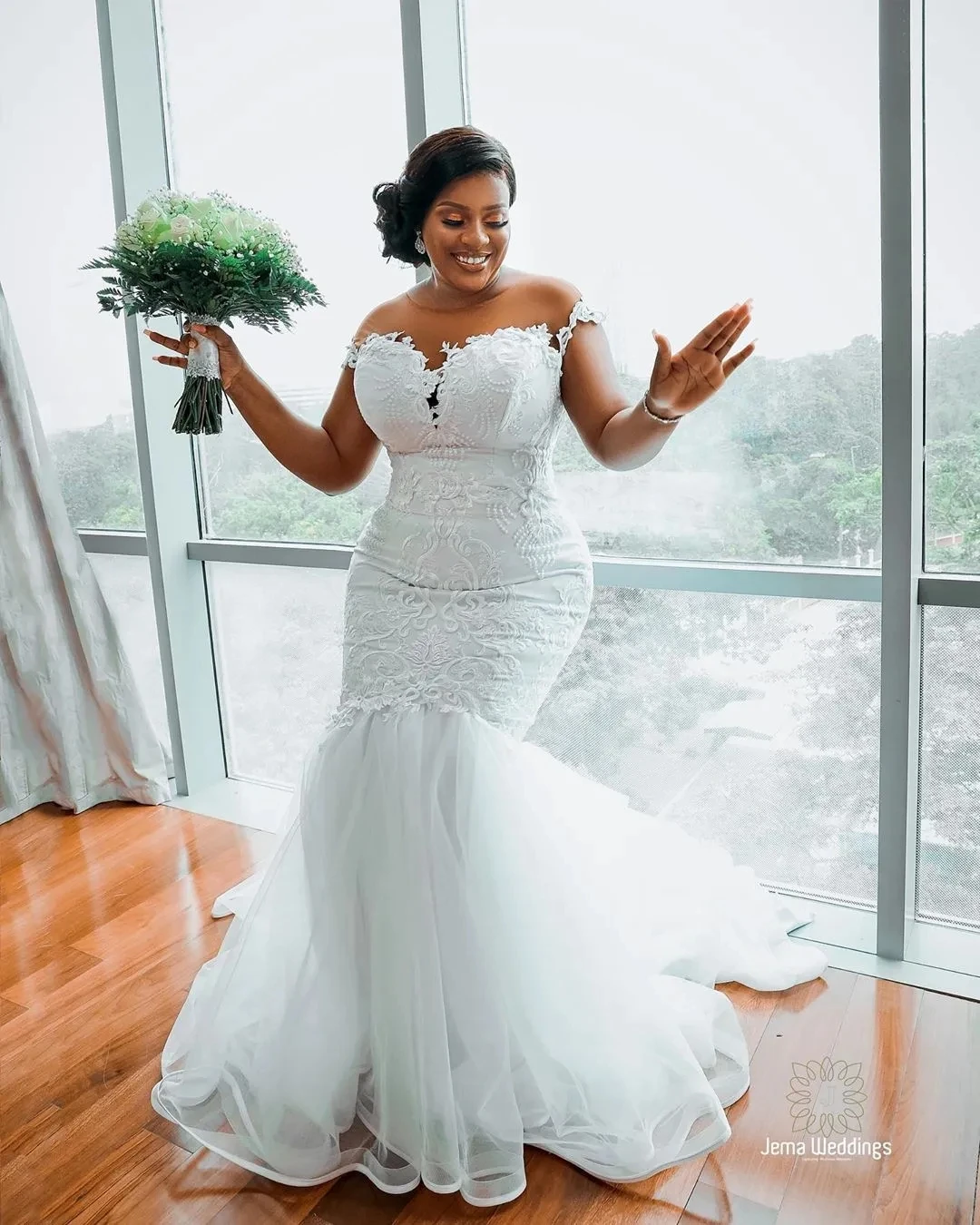 Plus Size African Wedding Dresses Black Girls Mermaid Cap Sleeves Lace Aso Ebi Elegant Bridal Gowns Vestido De Novia Customized
Plus Size African Wedding Dresses Black Girls Mermaid Cap Sleeves Lace Aso Ebi Elegant Bridal Gowns Vestido De Novia Customized