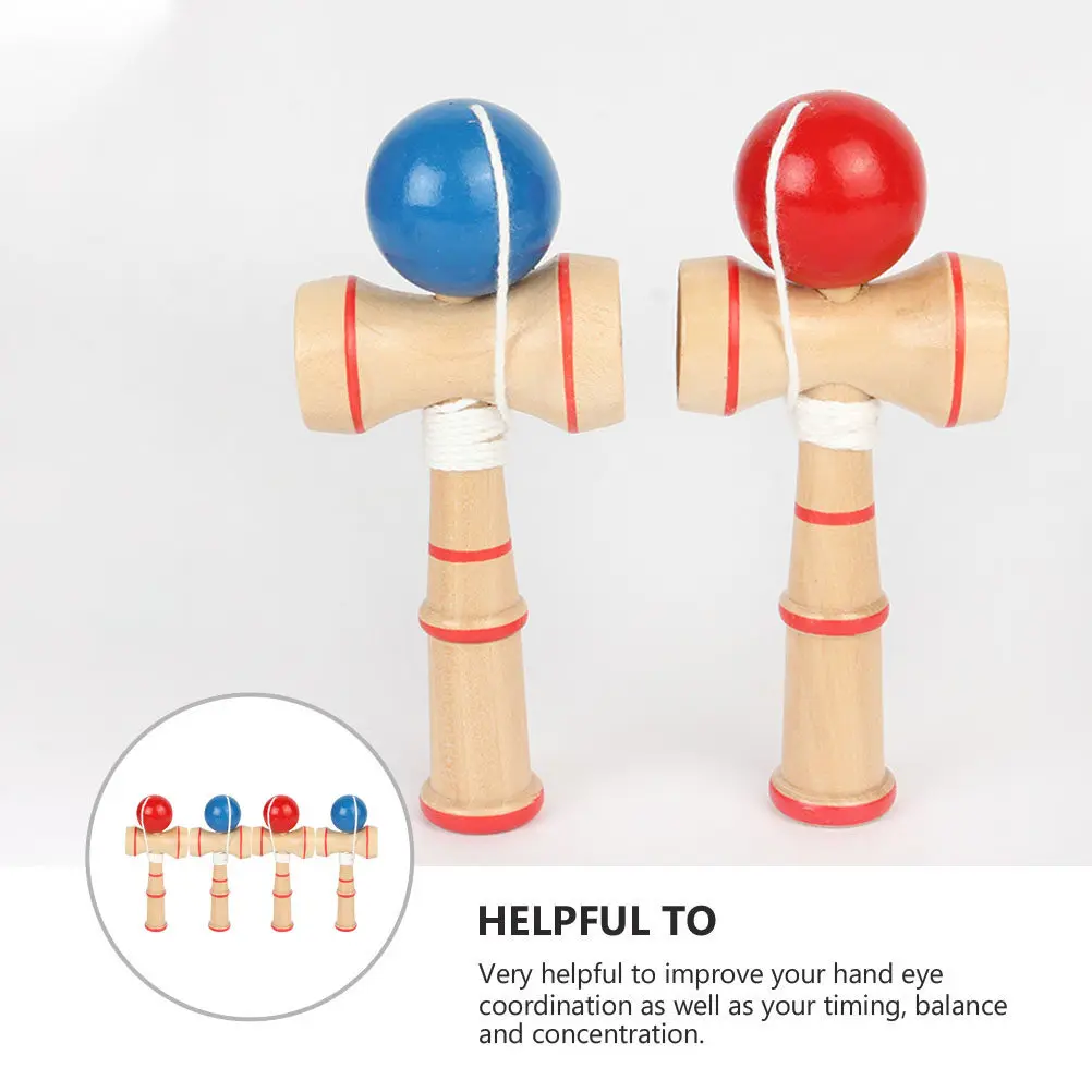 4 Pcs Kendama Toys Kid Cup Throw and Catch Hand-eye Coordination Wooden Educational
4 Pcs Kendama Toys Kid Cup Throw and Catch Hand-eye Coordination Wooden Educational