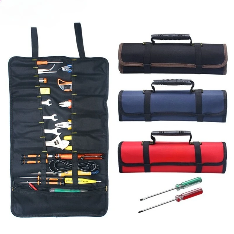 Multifunctional reel toolkit Plug-in bag type plumber bags Thickened wear-resistant maintenance canvas Portable storage bags
Multifunctional reel toolkit Plug-in bag type plumber bags Thickened wear-resistant maintenance canvas Portable storage bags