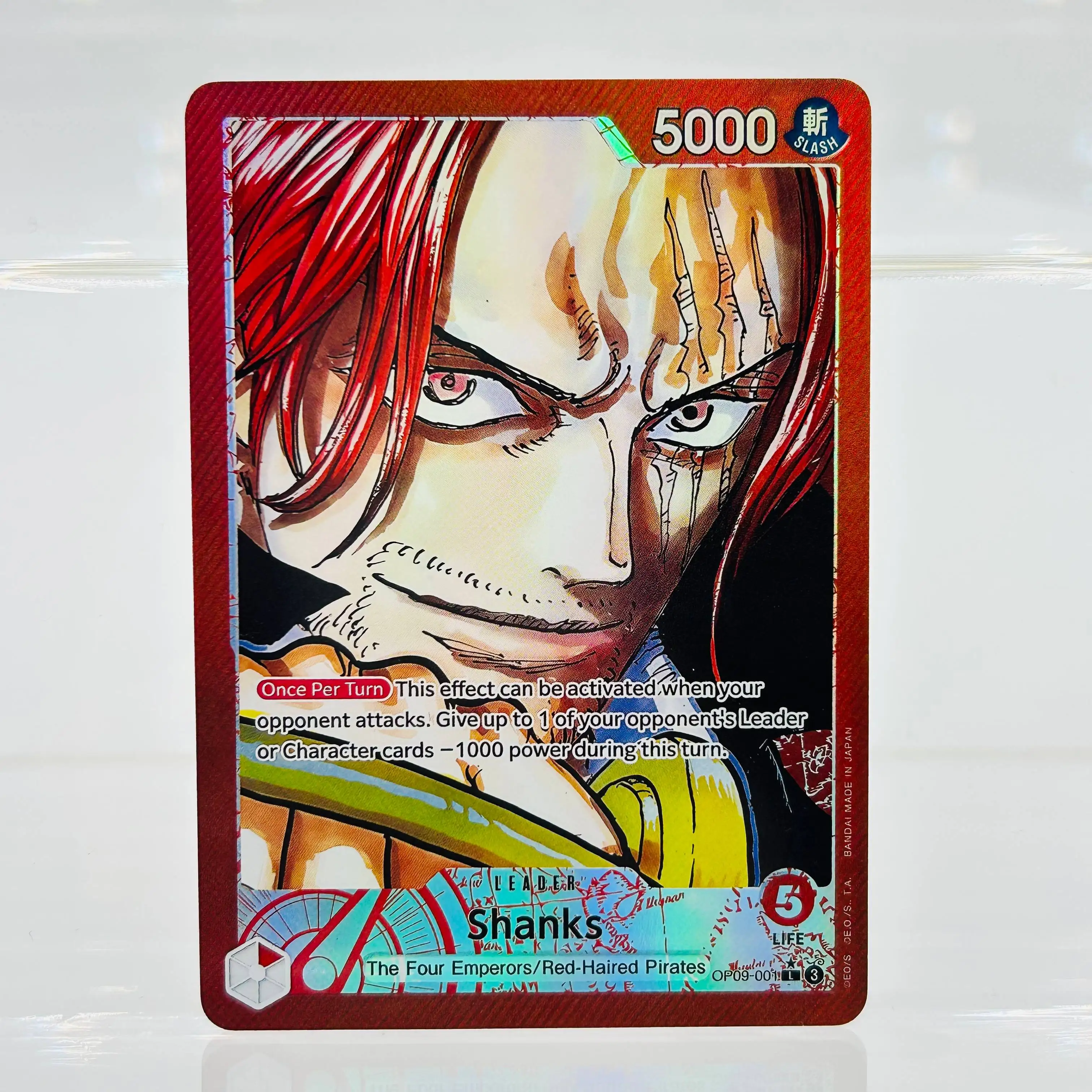 One Piece EN OP09-001 Shanks DIY Gold Foil & Foil Texture Premium Anime Collection Card
One Piece EN OP09-001 Shanks DIY Gold Foil & Foil Texture Premium Anime Collection Card