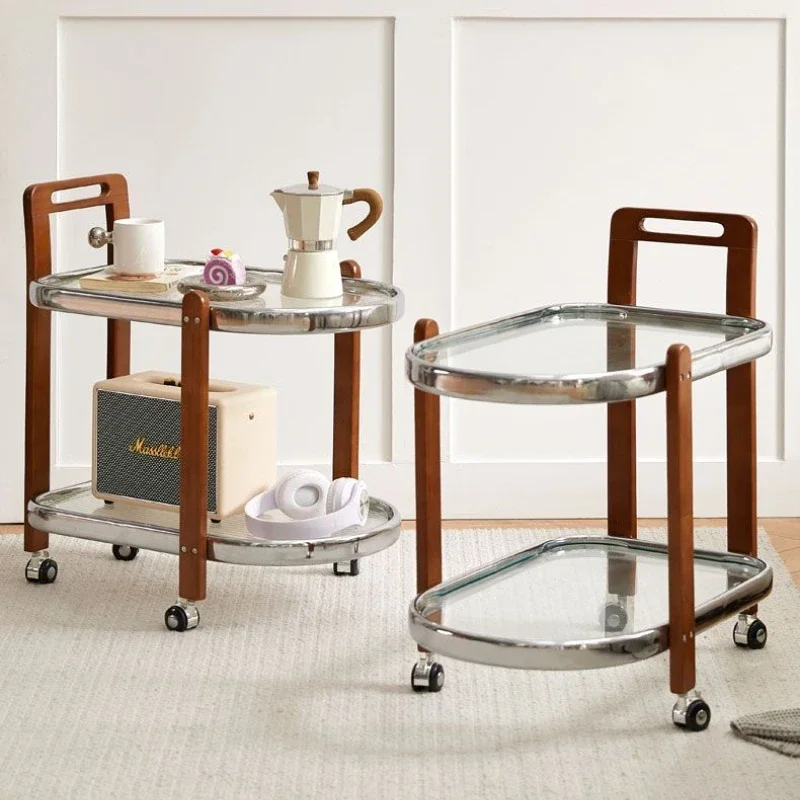 Solid Wood Trolley Removable Tea Trolley Side A Few Storage Rack Net Red Living Room Retro Furniture Simple Glass Dining Cart
Solid Wood Trolley Removable Tea Trolley Side A Few Storage Rack Net Red Living Room Retro Furniture Simple Glass Dining Cart