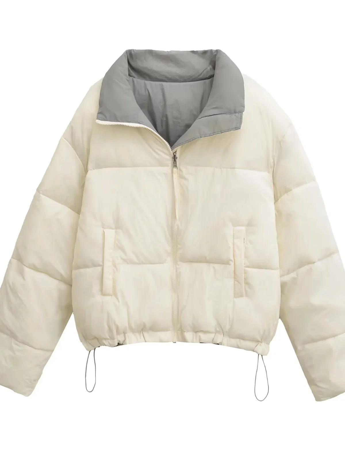 Double-Sided Wear Fashionable Stand Collar Short Cotton Jacket Women's Autumn Winter Loose Slimming Warm Cotton Outerwear
Double-Sided Wear Fashionable Stand Collar Short Cotton Jacket Women's Autumn Winter Loose Slimming Warm Cotton Outerwear