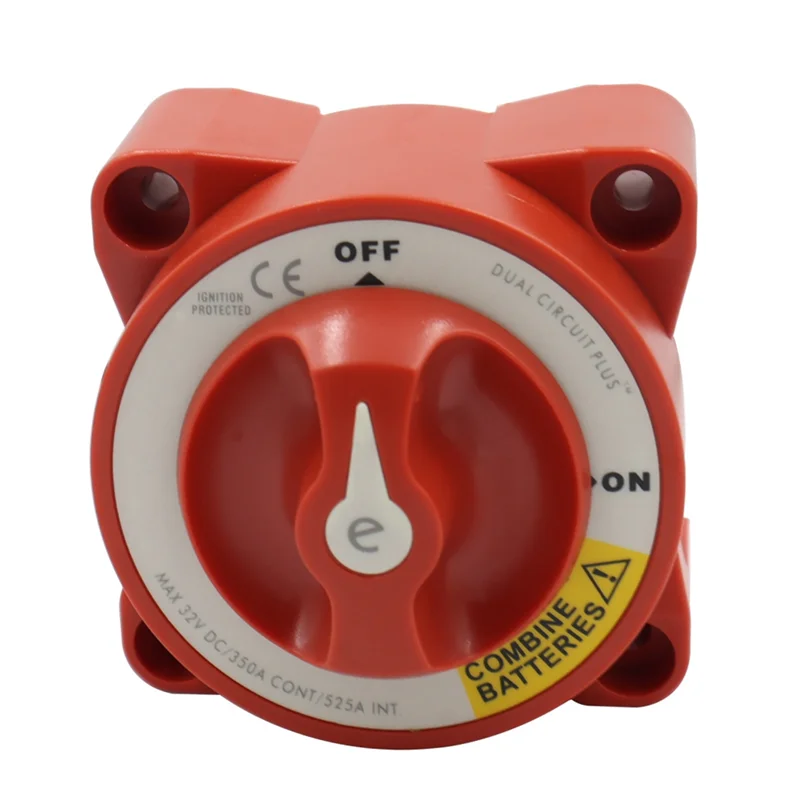 L68A5511E Dual Circuit Plus Battery Rotary Switch Isolators Disconnect 12V-32V 350 Amp E-Series for Car Truck Ship Speedboat
L68A5511E Dual Circuit Plus Battery Rotary Switch Isolators Disconnect 12V-32V 350 Amp E-Series for Car Truck Ship Speedboat