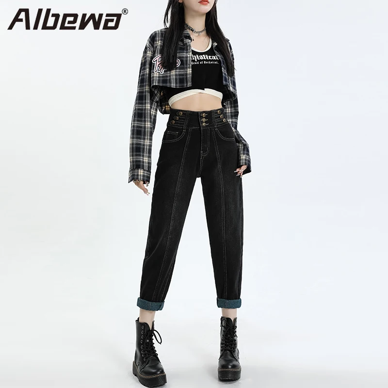 ALBEWA Autumn Winter High Waist Jeans Women Pencil Denim Pants Floor Length Fashion Cool Casual Korean Style Vintage Trousers
ALBEWA Autumn Winter High Waist Jeans Women Pencil Denim Pants Floor Length Fashion Cool Casual Korean Style Vintage Trousers