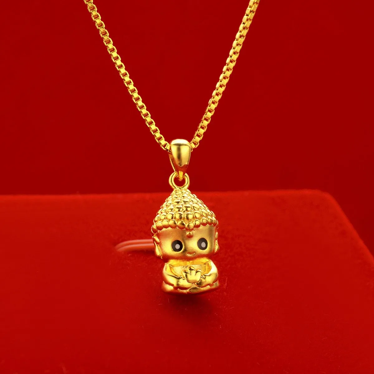 Boutique AU999 gold necklace light luxury 24K pure gold pendant female solid Amitabha oil drop necklace pendant jewelry
Boutique AU999 gold necklace light luxury 24K pure gold pendant female solid Amitabha oil drop necklace pendant jewelry