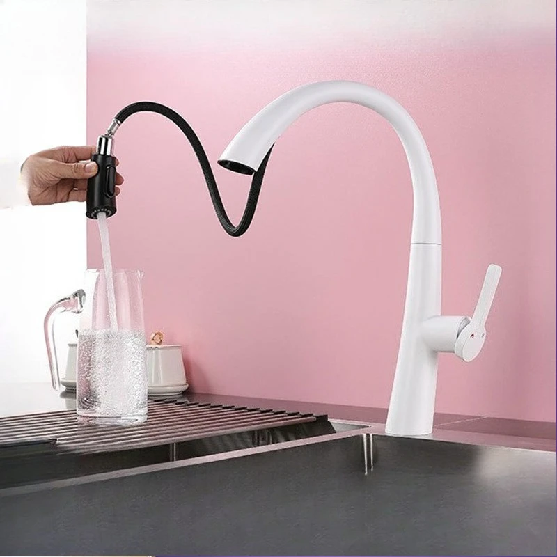 Stainless steel white kitchen sink hot and cold retractable rotary pull hidden faucet
Stainless steel white kitchen sink hot and cold retractable rotary pull hidden faucet