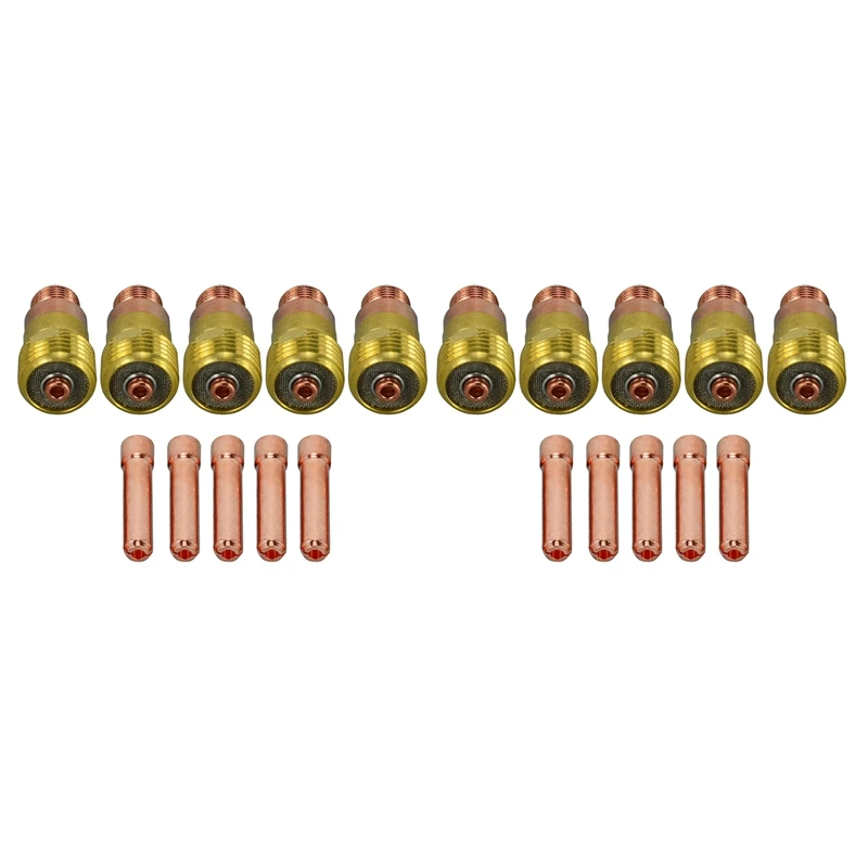 Комплект коротких газовых линз TIG 17GL332 10N24S 3/32 и Комплект цанг TIG для сварочных работ DB SR WP 17 18 26
Комплект коротких газовых линз TIG 17GL332 10N24S 3/32 и Комплект цанг TIG для сварочных работ DB SR WP 17 18 26