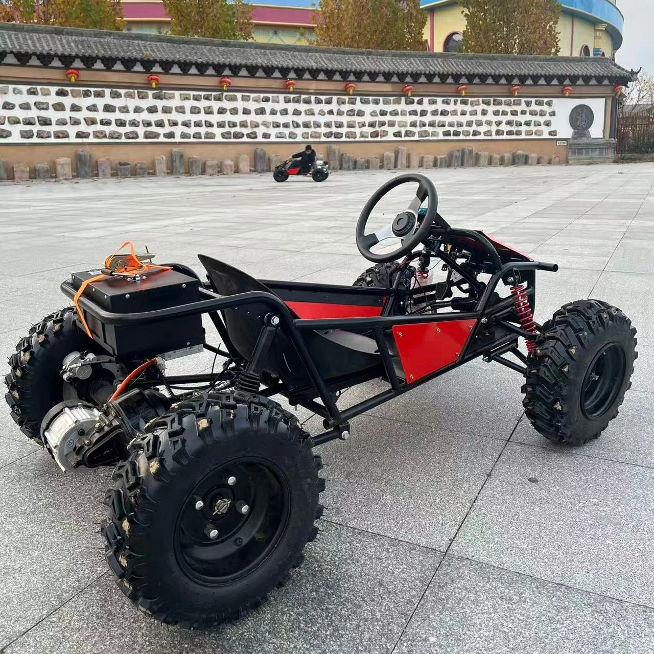 Electric 4-wheel 48V25A 18kW 8inch Tires Brushless Motor Adult Kids Racing Entertainment Amusement Go-Kart 35km/h Max Speed
Electric 4-wheel 48V25A 18kW 8inch Tires Brushless Motor Adult Kids Racing Entertainment Amusement Go-Kart 35km/h Max Speed