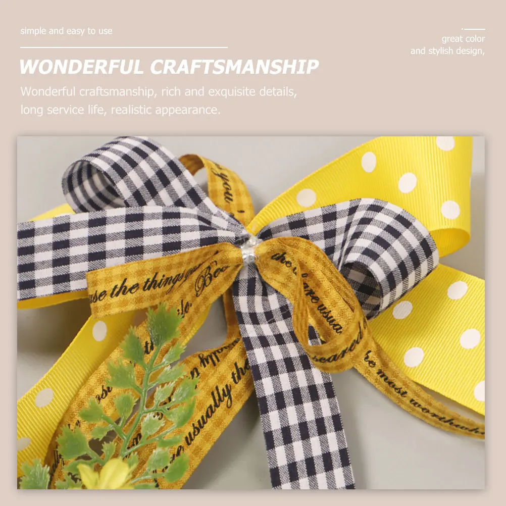 1pcs Artificial Flower Wreath With Ribbon Unique Door Hanging Decor Festive Home Wreath Pendant For Window Porch Garden Indoor
1pcs Artificial Flower Wreath With Ribbon Unique Door Hanging Decor Festive Home Wreath Pendant For Window Porch Garden Indoor