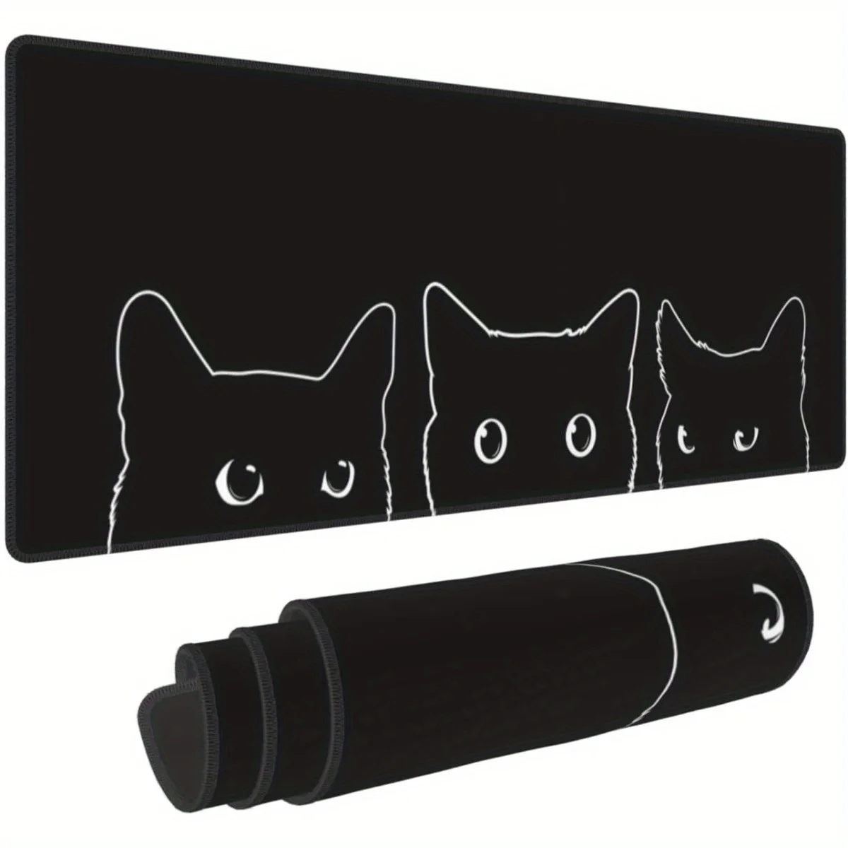 XXL Cute Black cat design game mouse pad with anti-slip rubber base and extended desktop decoration, suitable for office use
XXL Cute Black cat design game mouse pad with anti-slip rubber base and extended desktop decoration, suitable for office use