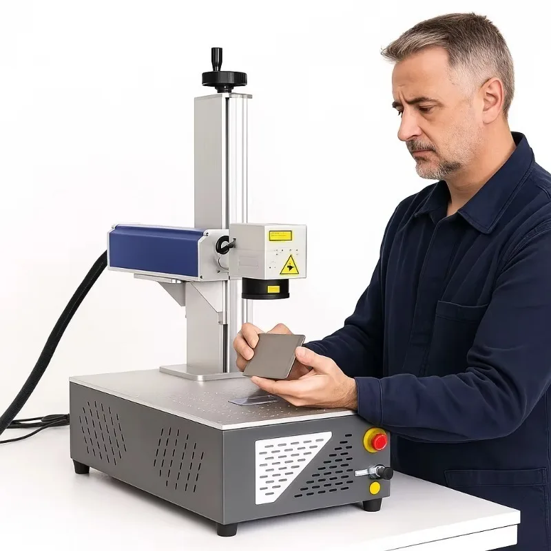 Metal Plastic Laser Printing Fiber Laser Marking Machine Desktop Model 20w for Car Keyboard
Metal Plastic Laser Printing Fiber Laser Marking Machine Desktop Model 20w for Car Keyboard