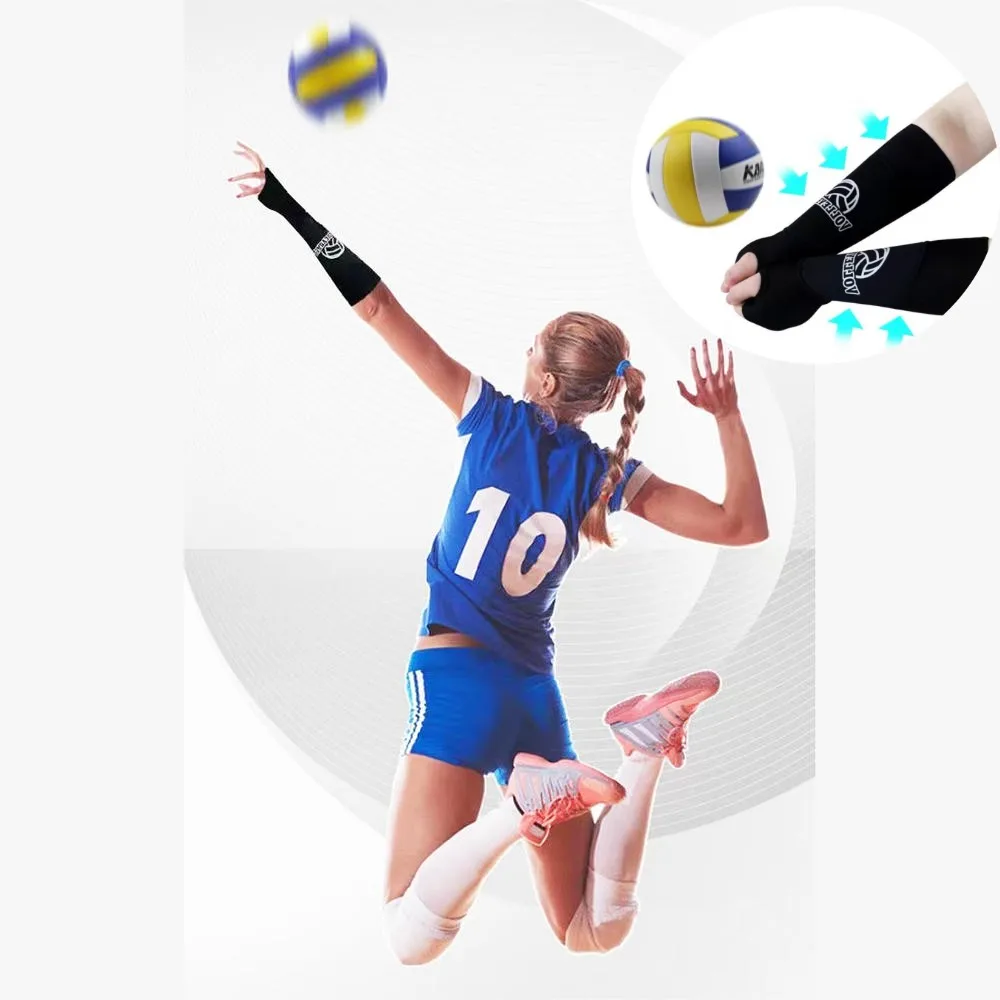 Volleyball Padded Passing Forearm Hitting Sleeves, Fingerless Gloves Arm Sleeves And Wrist Support With Protection Pad For Adult
Volleyball Padded Passing Forearm Hitting Sleeves, Fingerless Gloves Arm Sleeves And Wrist Support With Protection Pad For Adult