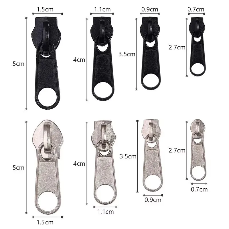 3# 5# 8# 10# Zipper Head Zipper Repair Kit Easy Fix Zipper Slider Head Puller Closure Universal Replacement Broken Wearable
3# 5# 8# 10# Zipper Head Zipper Repair Kit Easy Fix Zipper Slider Head Puller Closure Universal Replacement Broken Wearable