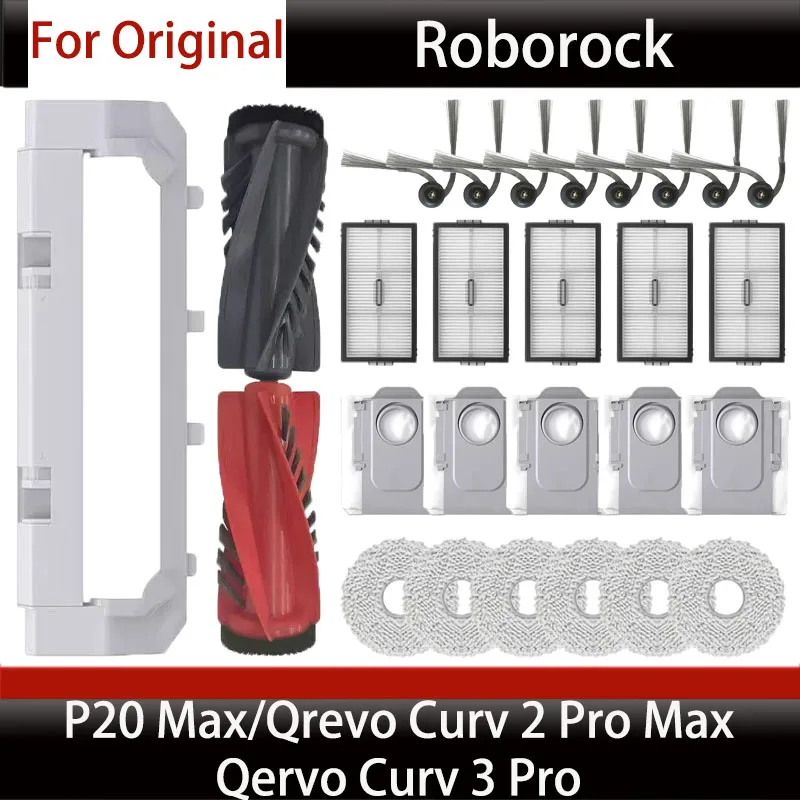 For Original Roborock Qrevo Curv 2 Pro Max / Qrevo Curv 3 Pro Vacuum Cleaner Main Brush Cover, Dust Bag, Mop Cloth Consumables
For Original Roborock Qrevo Curv 2 Pro Max / Qrevo Curv 3 Pro Vacuum Cleaner Main Brush Cover, Dust Bag, Mop Cloth Consumables
