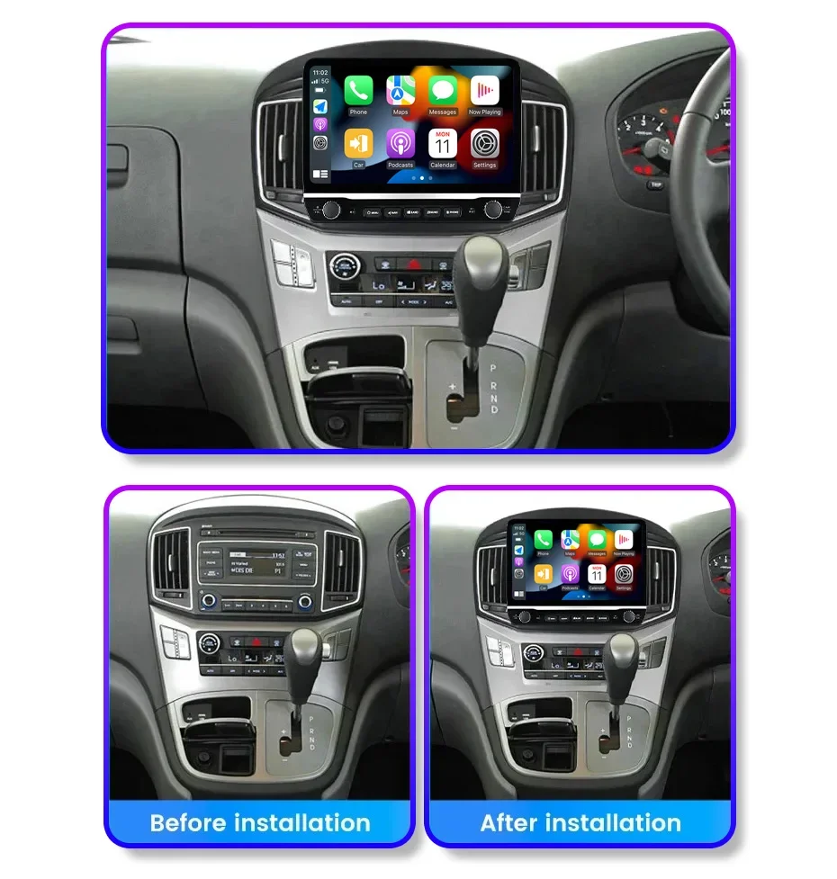 Автомобильный радиоплеер Carplay Android 14 для Hyundai H1 Grand Starex i800 TQ 2007-2015 Android Auto беспроводной Bluetooth автомобильная стереосистема
Автомобильный радиоплеер Carplay Android 14 для Hyundai H1 Grand Starex i800 TQ 2007-2015 Android Auto беспроводной Bluetooth автомобильная стереосистема
