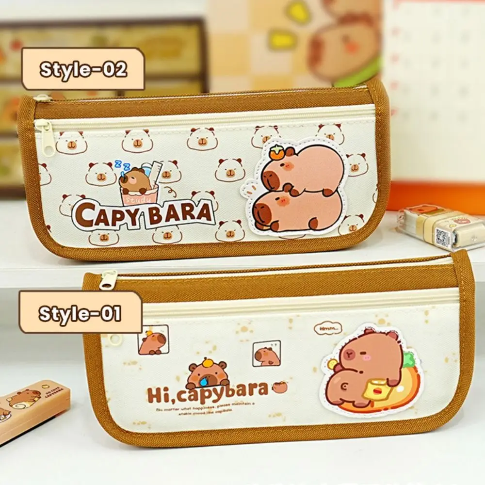 Cartoon Oxford Cloth Pen Bag Capyabra Double Layers Pencil Case Large Capacity Stationery Organizer School Office
Cartoon Oxford Cloth Pen Bag Capyabra Double Layers Pencil Case Large Capacity Stationery Organizer School Office