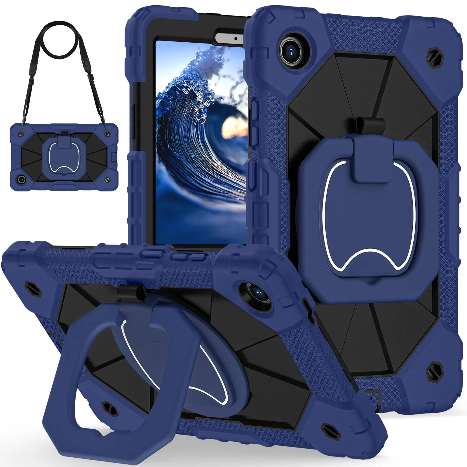 Heavy Duty Armor Stand Case for Lenovo Tab One 8.7inch K9 TB305FU 8.7'' 2025 Rotating Anti-Shock Tablet Cover With Strap
Heavy Duty Armor Stand Case for Lenovo Tab One 8.7inch K9 TB305FU 8.7'' 2025 Rotating Anti-Shock Tablet Cover With Strap