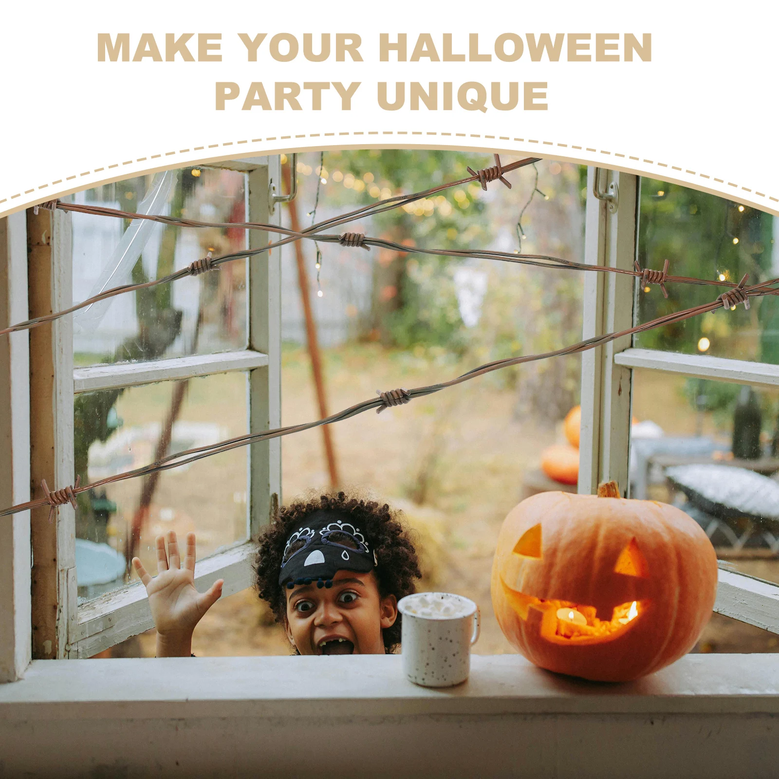 Halloween Fake Pvc Horror Party Decor Simulation Barb Wire For Haunted House Decoration Spooky Garland Barbed Wires
Halloween Fake Pvc Horror Party Decor Simulation Barb Wire For Haunted House Decoration Spooky Garland Barbed Wires