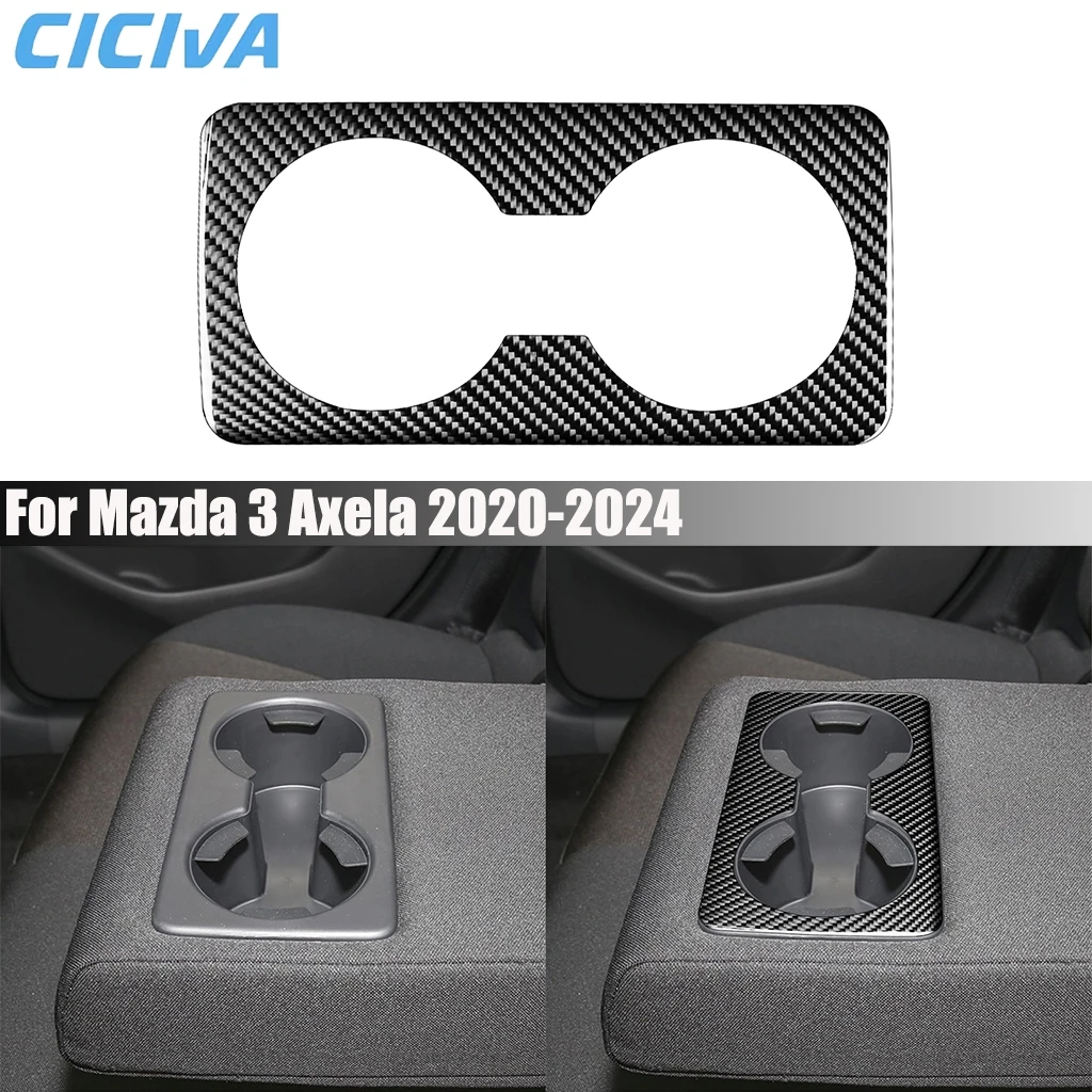 Carbon Fiber Car Accessories Rear Center Armrest Cup Holder Interior Cover Modified Trim Sticker For Mazda 3 Axela 2020-2024
Carbon Fiber Car Accessories Rear Center Armrest Cup Holder Interior Cover Modified Trim Sticker For Mazda 3 Axela 2020-2024