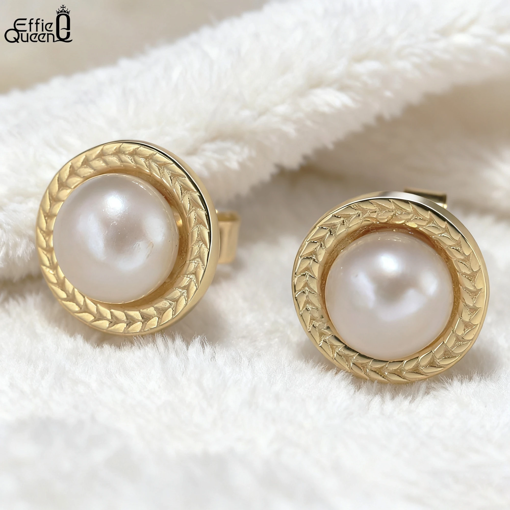 Effie Queen Retro Freshwater Pearl Earrings S925 Sterling Silver Simple Temperament Luxury Designer Wedding Jewelry Gifts GPE98
Effie Queen Retro Freshwater Pearl Earrings S925 Sterling Silver Simple Temperament Luxury Designer Wedding Jewelry Gifts GPE98