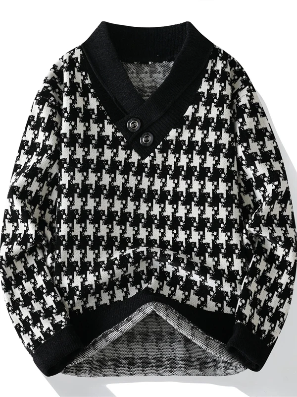 Autumn Winter Plaid Knitted Sweater Men's V-Ne Thi Warm Casual Sle Polyester Blend Long Sve Crew Ne Sweatirt
Autumn Winter Plaid Knitted Sweater Men's V-Ne Thi Warm Casual Sle Polyester Blend Long Sve Crew Ne Sweatirt