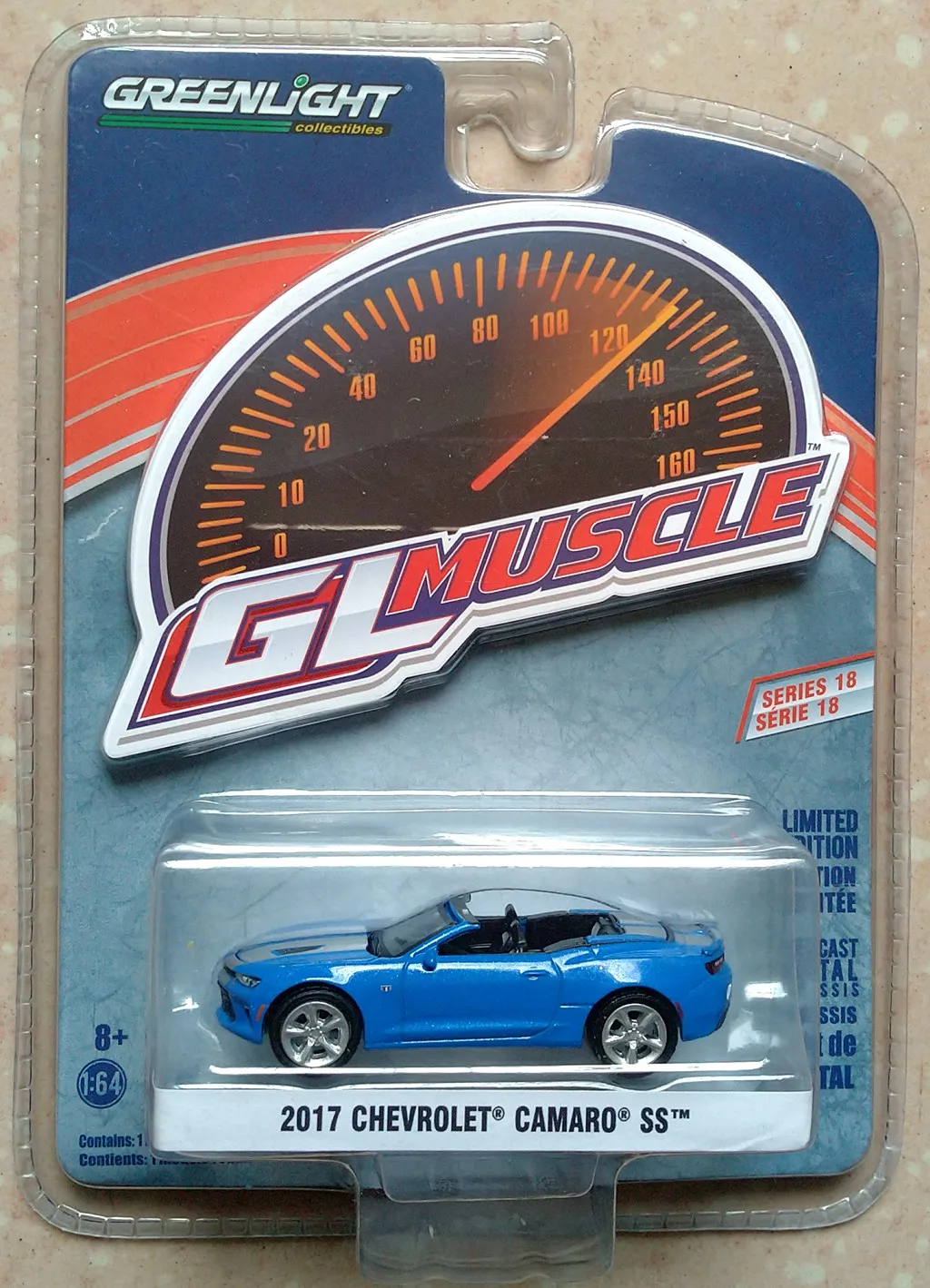 GreenLight 1:64 2017 Chevrolet Camaro SS Convertible Alloy simulation micro car model collection decoration car toy gift
GreenLight 1:64 2017 Chevrolet Camaro SS Convertible Alloy simulation micro car model collection decoration car toy gift