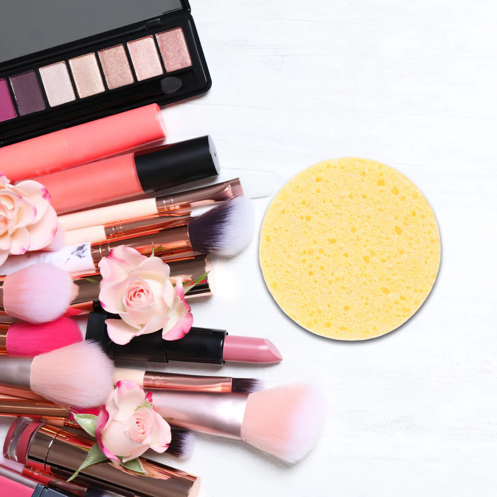 5pcs Round Sponge Pads For Sensitive Skin Deep Cleansing Makeup Remover Pads Travel Accessories Yellow
5pcs Round Sponge Pads For Sensitive Skin Deep Cleansing Makeup Remover Pads Travel Accessories Yellow