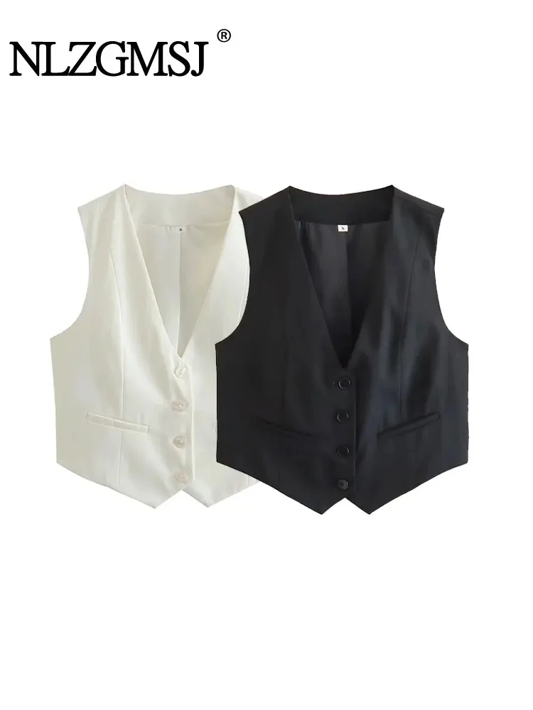 Nlzgmsj Women Fashion Front Button Asymmetric Waistcoat Vintage V Neck Sleeveless Female Outerwear Chic Vest Tops
Nlzgmsj Women Fashion Front Button Asymmetric Waistcoat Vintage V Neck Sleeveless Female Outerwear Chic Vest Tops