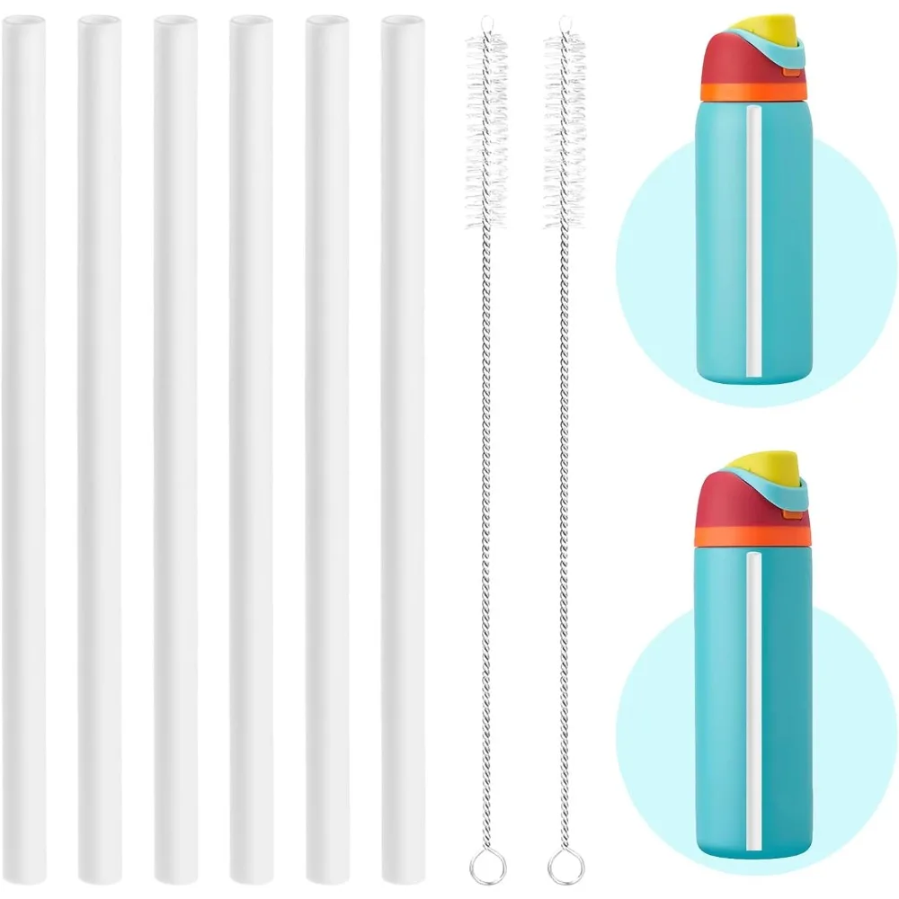 6 PCS Replacement Straws Compatible with Owala Water Bottle 24 oz,32 oz - Accessories Set Include 6 Pack BPA-FREE Straws and 2 P
6 PCS Replacement Straws Compatible with Owala Water Bottle 24 oz,32 oz - Accessories Set Include 6 Pack BPA-FREE Straws and 2 P